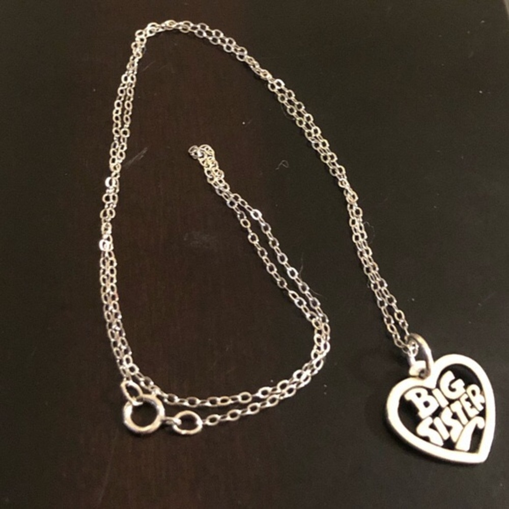 James Avery Sterling Silver Big Sister Necklace